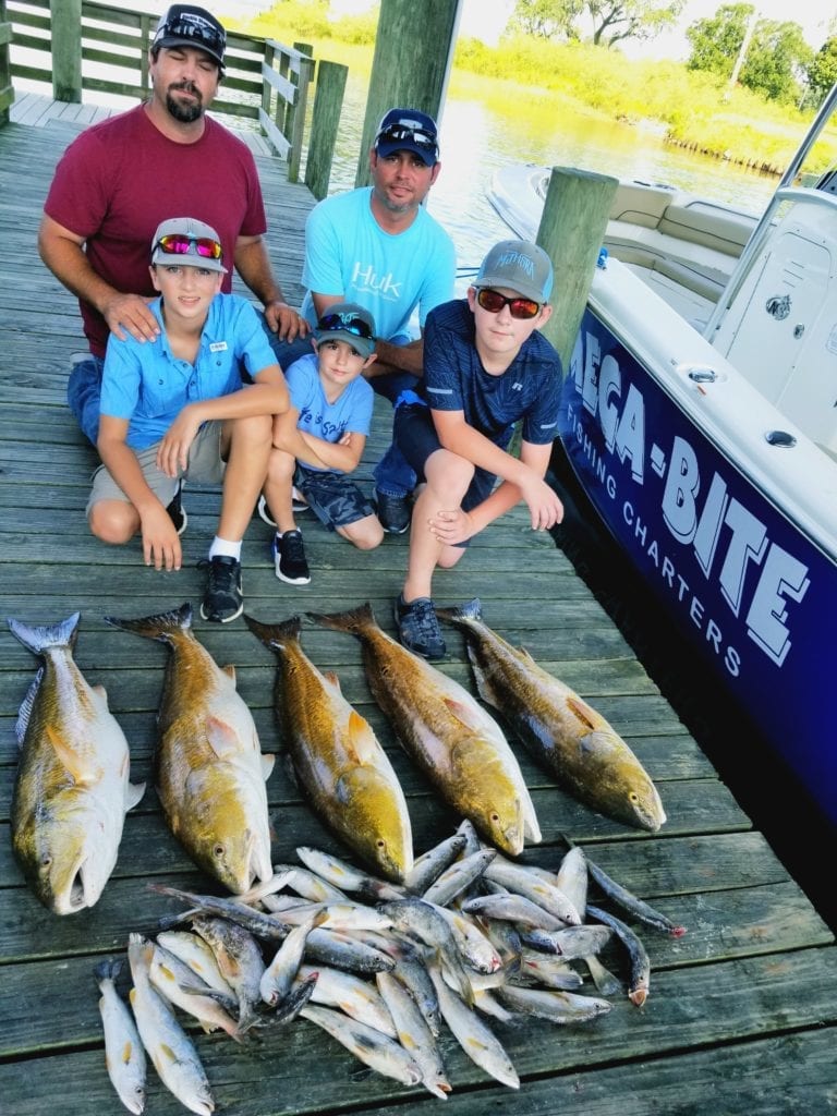 Charter fishing for redfish Biloxi, Mississippi